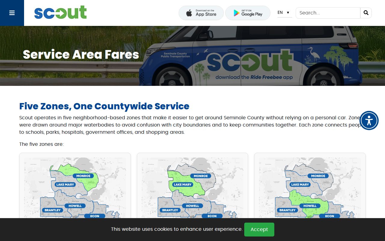 SCOUT transportation fares after a Seminole County jail release